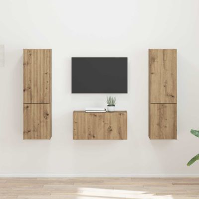 vidaXL Zostava TV skriniek 5 pcs Remeselný dub Kompozitné drevo