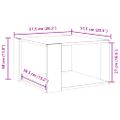 vidaXL Konferenčný stolík dub sonoma 51,5x51,5x30 cm kompozitné drevo