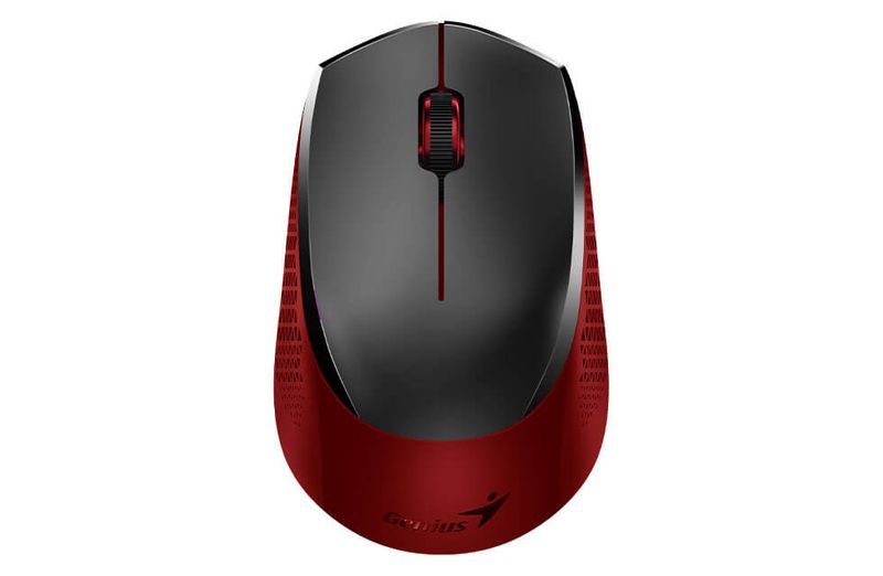 Genius NX-8000S/Kancelárska/Optická/1 200 DPI/Bezdrôtová USB/Čierna-červená