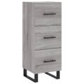 vidaXL Komoda sivý dub sonoma 34,5x34x90 cm spracované drevo