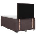 vidaXL Posteľ boxspring s matracom Tmavohnedá 120 x 200 cm Látka