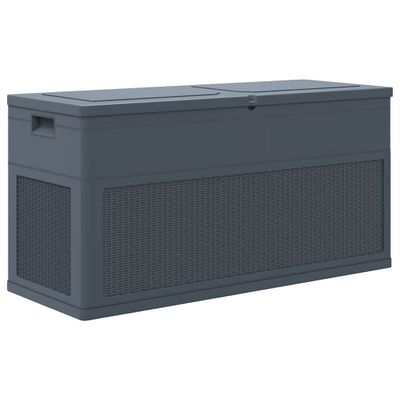 vidaXL Záhradný úložný box antracitový 320 l