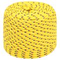 vidaXL Lodné lano žlté 6 mm 25 m polypropylén