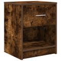 vidaXL Nočné skrinky 2 ks so zásuvkou dymový dub 40x34x50 cm