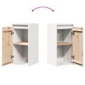 vidaXL Nástenné skrinky 2 ks biele 30x30x60 cm masívna borovica