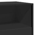 vidaXL Komoda čierna 68x35x76 cm kompozitné drevo