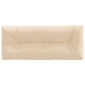 vidaXL Vankúš na paletu VIANEN 100% polyester Krémová 120 x 40 x 12 cm
