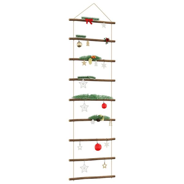 vidaXL Nástenná dekorácia v tvare rebríka 50x150 cm prírodná vetva
