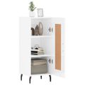vidaXL Komoda lesklá biela 34,5x34x90 cm spracované drevo