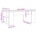 vidaXL Konferenčný stolík staré drevo 102x55x42 cm kompozitné drevo