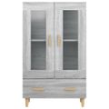 vidaXL Vysoká skrinka sivý dub sonoma 70x31x115 cm spracované drevo