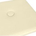 vidaXL Nástenné panely 12 ks krémové 30x15 cm umelá koža 0,54 m²