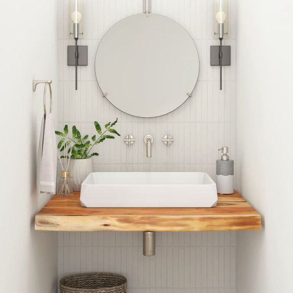 vidaXL Kúpeľňová doska 70x60x2,5 cm obdĺžnik akáciový masív