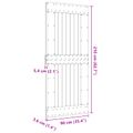 vidaXL Dvere NARVIK 90 x 210 cm Masívne borovicové drevo (neupravené)