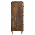 vidaXL Zásuvkový kabinet Dymový dub 66 x 34,5 x 90 cm Kompozitné drevo