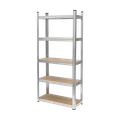 Kovový úložný regál Atos RB-1255 150x70x30 cm strieborný