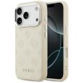 Puzdro Guess Peony Hot Stamp Script MagSafe pre iPhone 17 Pro béžové