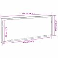 vidaXL Zrkadlo do kúpeľne s LED Čierny dub 100 x 8,5 x 37 cm Sklo