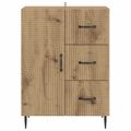 vidaXL Servírovacia skriňa Dub artisan 66 x 34,5 x 89,5 cm