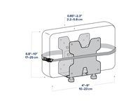 Montáž mini PC - montáž na nástennú koľajnicu - biela