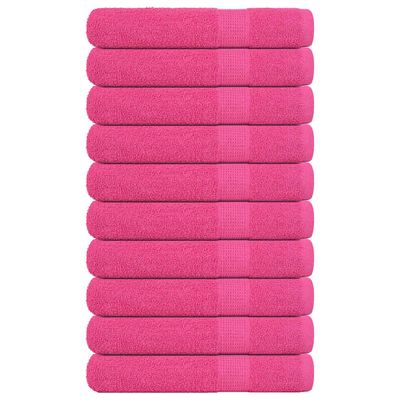 vidaXL Uteráky FROGN 10 ks ružové 100x200 cm 360 g/m²