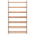 vidaXL Regál na topánky hnedý 65x24x117 cm spracované drevo