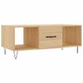 vidaXL Konferenčný stolík dub sonoma 102x50x40 cm kompozitné drevo