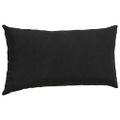 vidaXL Vankúše na pohovku 2 pcs Čierna 80 x 40 cm Kordúrová tkanina