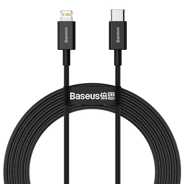 Baseus Dátový kábel Superior Series USB-C/Lightning 20W 2m čierny