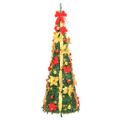 vidaXL Umelý vianočný stromček vyskakovací 150 LED zelený 180 cm