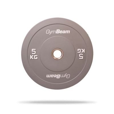 Gumový kotúč Bumper 51 mm - GymBeam, biela, 5 kg