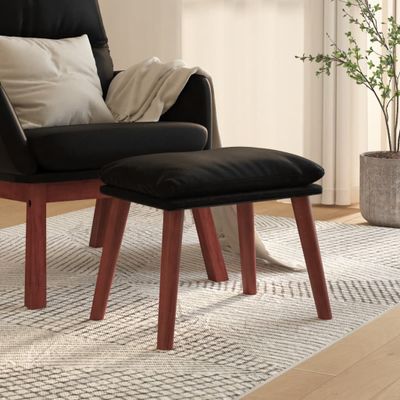 vidaXL Podnožka čierna 45x29,5x35 cm umelá koža