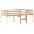 vidaXL Vysoká posteľ so strechou 80x200 cm borovicový masív