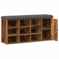vidaXL Lavička na topánky Old Wood 102x32x50 cm Engineered Wood