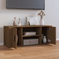 vidaXL TV skrinka hnedý dub 100x35x40 cm spracované drevo