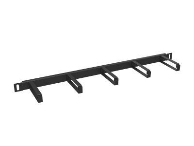 Vyväzovací panel 19" 0,5U BK oceľový VP-06-05-00-B