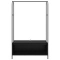 vidaXL Vešiak na oblečenie Čierna 100 x 44 x 160 cm Kompozitné drevo