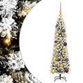 vidaXL Umelý vianočný stromček Biela 120 cm PVC, kov a plast