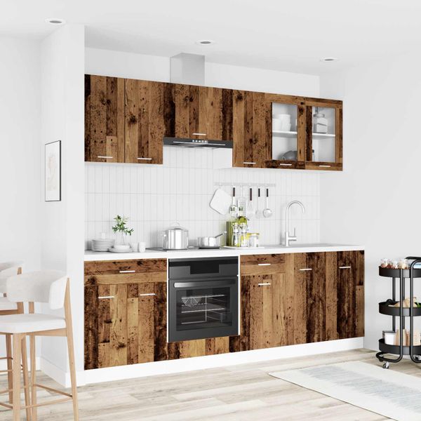 vidaXL Kuchynská jednotka Lyon 8 pcs Kompozitné drevo