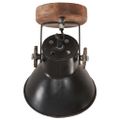 vidaXL Industriálne nástenné/stropné lampy 2 ks, čierne 20x25 cm E27