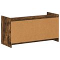 vidaXL Skriňa na topánky s úložiskom Dymový dub 100 x 39,5 x 51 cm