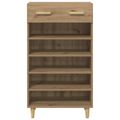 vidaXL Skriňa na topánky 60 x 35 x 105 cm Kompozitné drevo Dub artisan