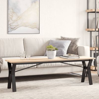 vidaXL Nohy konferenčného stolíka Y-rám 140x30x43 cm oceľ