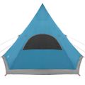 vidaXL Teepee stan pre 5 osôb 5 osoba Modrá