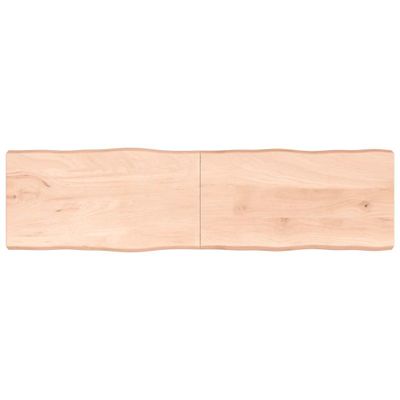 vidaXL Stolová doska 220x60x(2-6) cm neošetrený masív živé hrany