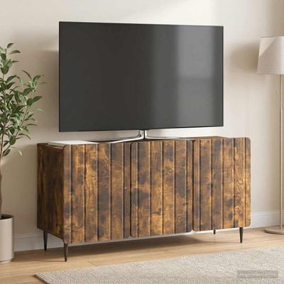 vidaXL TV skrinka 99 x 34,5 x 52 cm Dymový dub Kompozitné drevo