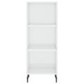 vidaXL Komoda lesklá biela 34,5x32,5x90 cm kompozitné drevo