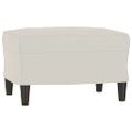 vidaXL Lavica krémová 70x35x41 cm zamat