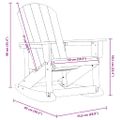 vidaXL Adirondack hojdačka Svetlosivá HDPE