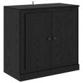 vidaXL Servírovacia skriňa 70 x 35,5 x 67,5 cm Čierny dub